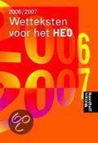 2006/2007 Wetteksten voor het HEO