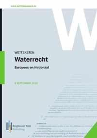 Wetteksten Waterrecht 2013