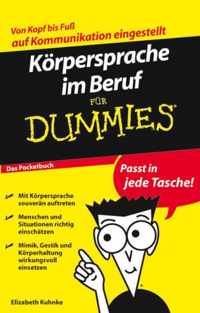 Korpersprache Im Beruf Fur Dummies Das Pocketbuch