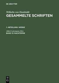 Gesammelte Schriften, Band 13, Nachtrage