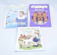 Set van 3 leerzame geschiedenis kinderboeken (hardcover)