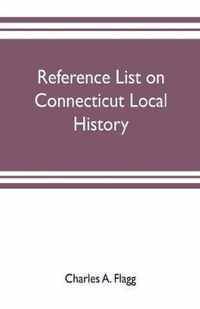 Reference list on Connecticut local history