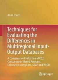 Techniques for Evaluating the Differences in Multiregional Input-Output Databases