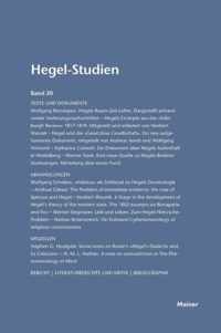 Hegel-Studien / Hegel-Studien Band 20 (1985)