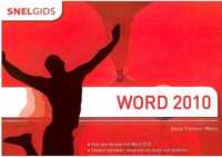 Easy computing snelgids  -   Snelgids Word 2010