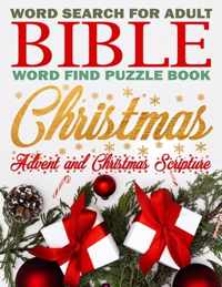 Christmas Word Search, Bible Word Find Puzzle Book for Adults, Advent and Christmas Scripture