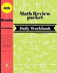 4th Grade Math Review Packet Daily Workbook