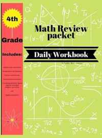 4th Grade Math Review Packet Daily Workbook