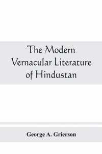 The modern vernacular Literature of Hindustan