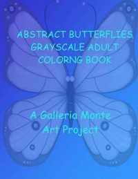 Abstract Butterflies Grayscale Adult Coloring Book