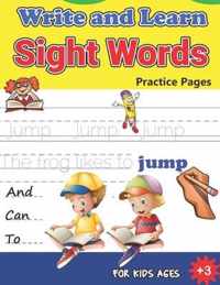 Write and Learn Sight Words Practice Pages
