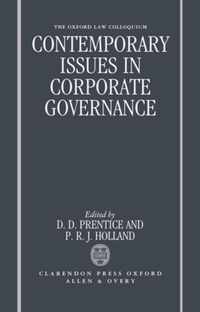 Contemporary Issues in Corporate Governance