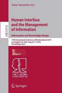 Human Interface and the Management of Information Information and Knowledge Des