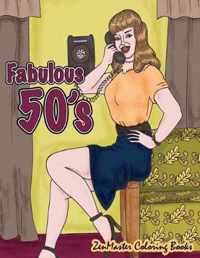 Fabulous 50's Adult Coloring Book