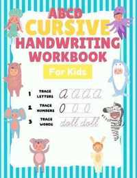 ABCD Cursive Handwriting Workbook For Kids
