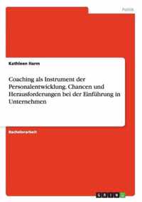 Coaching als Instrument der Personalentwicklung. Chancen und Herausforderungen bei der Einfuhrung in Unternehmen