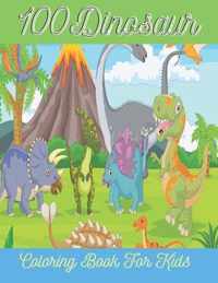 100Dinosaur Coloring Book For Kids
