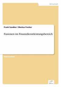 Fusionen im Finanzdienstleistungsbereich