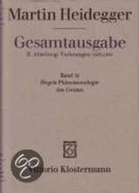 Martin Heidegger, Hegels Phanomenologie Des Geistes (Wintersemester 1930/31)